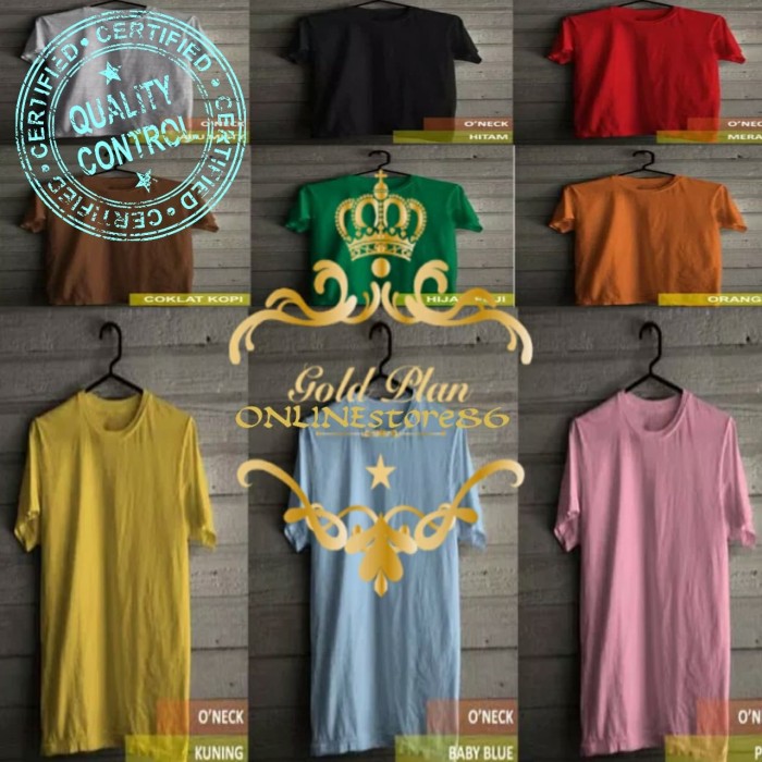 Premium Quality Cotton 20s Kaos pria polos kaos polos wanita 20
