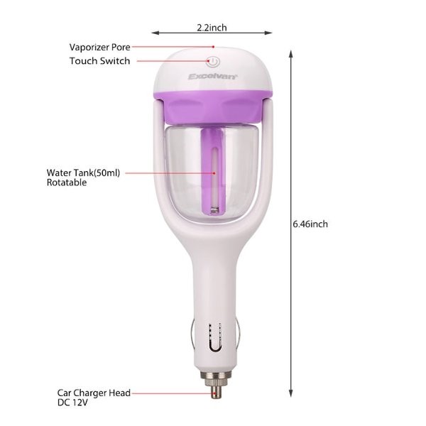 Pelembab Kabin Mobil Nanum Car Humidifier Diffuser Aroma Terapi