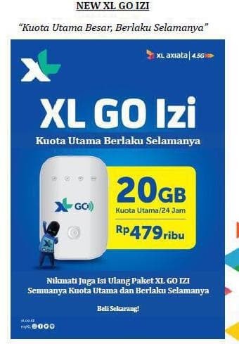 Mifi Modem Wifi 4G Xl Go Movimax Mv003 Free 60Gb 60Hari Best Seller
