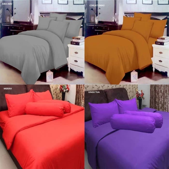 SPREI POLOS ROSEWELL BED COVER UKURAN SINGLE 120X200 BAHAN MICROTEX