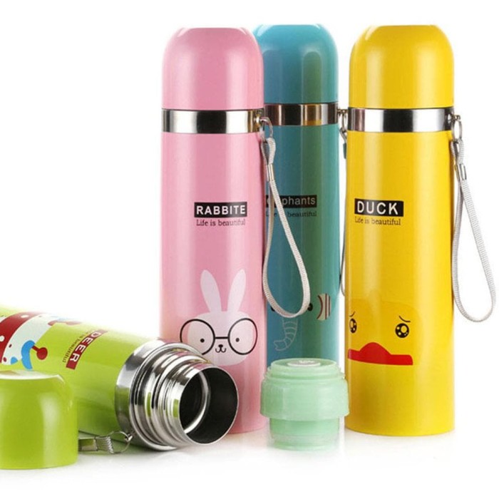 ... Home Termos Animal Glosy Tali 500 Ml B09 Karakter Botol Minuman Anak Unik