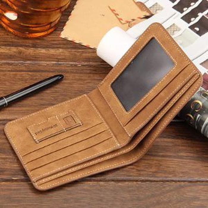 Dompet Pria Import Kulit Kartu Pendek Baellerry Lipat Horizontal HG4