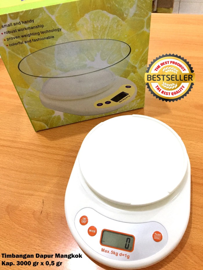 Timbangan Dapur Timbangan Kue Kitchen Scale Digital kap 3 kg x 0,5 gr