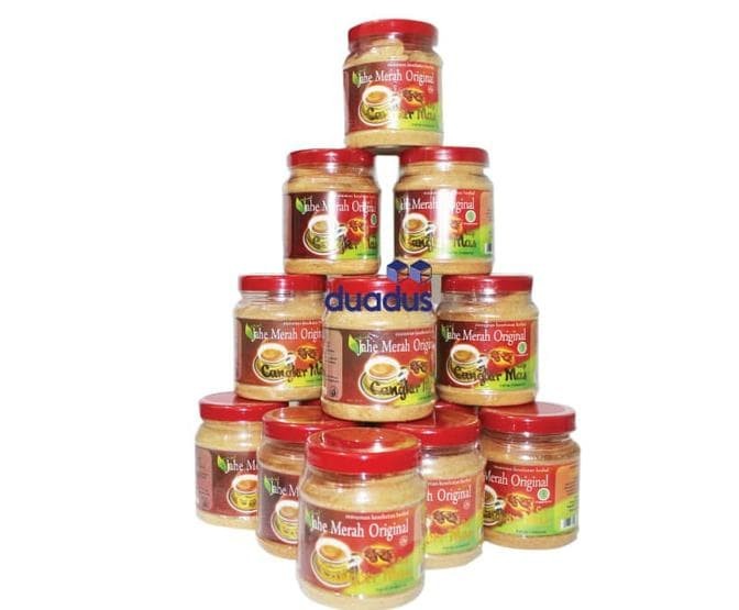 Jahe Merah Original Cap Cangkir Mas Toples - Minuman Kesehatan Herbal