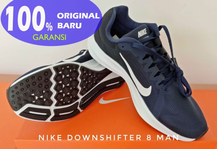 Sepatu Lari/Running NIKE Downshifter 8 Midnight Navy 908984-40 - Midnight Navy, 44