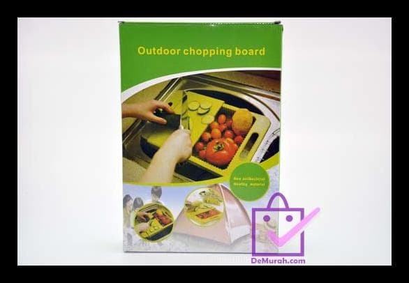 Outdoor Chopping Board / Talenan Wastafel 2 In 1 - Biru Muda