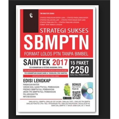 Jual Buku Strategi Sukses Sbmptn Saintek 2017 Original Kota