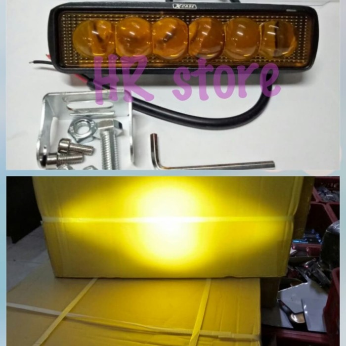 Lampu Tembak Sorot Cree 6 mata 18watt / Led Cree Work Light Led Bar