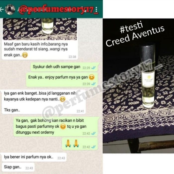 Jual Creed Aventus Men Refill 100ml Perfume Story Tokopedia