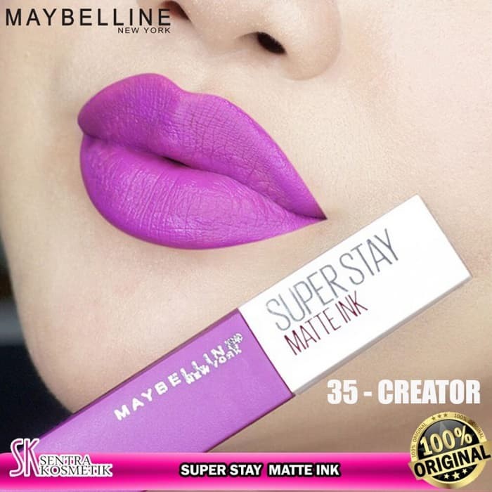 Jual Maybelline Superstay Matte Ink Lip Cream 35 Creator Kota Bogor Sentra Kosmetik 21 Tokopedia
