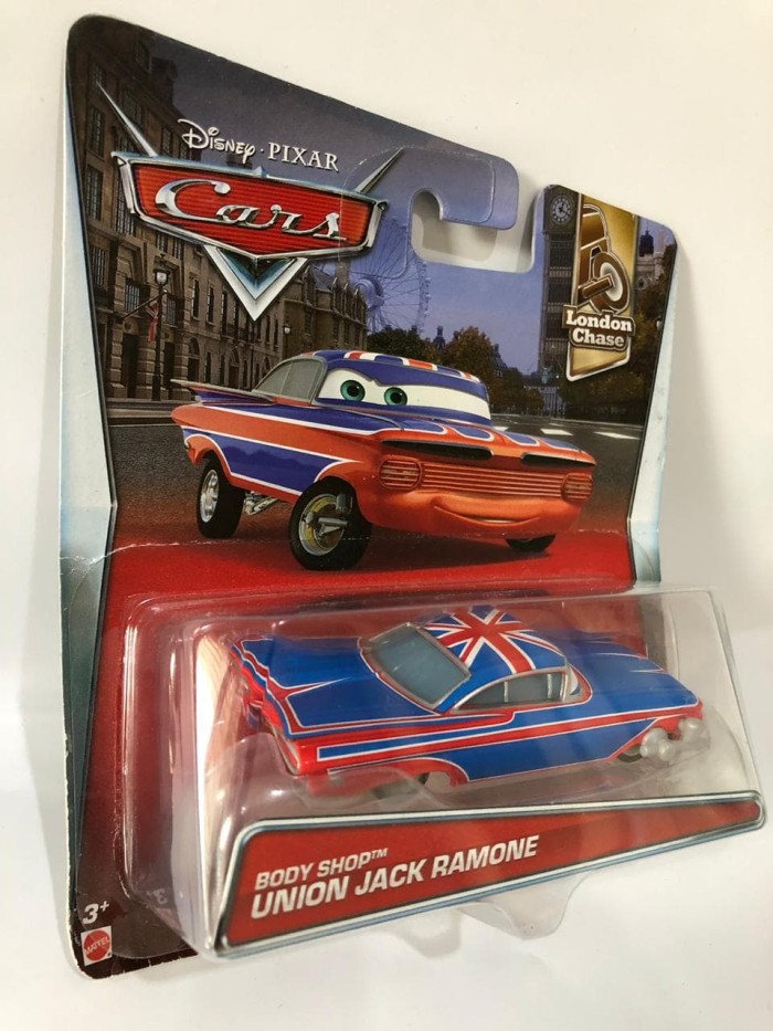 Disney Pixar Cars 2 Union Jack Ramone Diecast Toy Car 1:55 Boys Gift