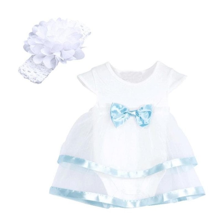 Promo Musim Panas Putih Ruffle Renda Baju Monyet Bayi yang baru lahir