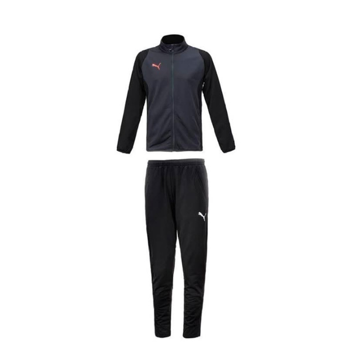 grey and white puma tracksuit