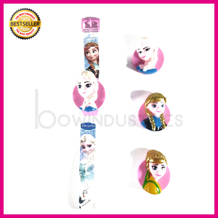 Jam Tangan Anak Perempuan Cewek Digital Frozen Bisa diganti ganti