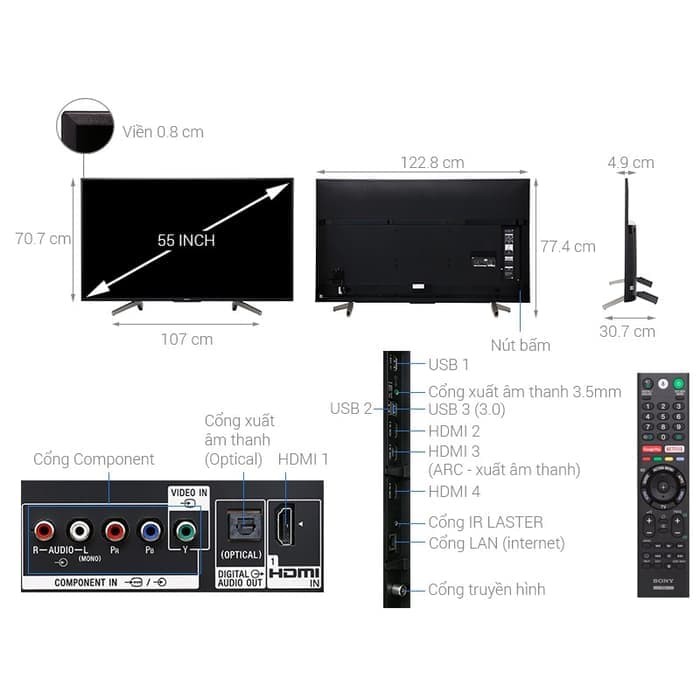 Ukuran Tv 55 Inch Berapa Cm