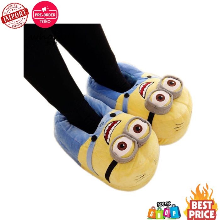 Sepatu Pria IMPOR Rumah Musim Dingin Sandal Wanita Despicable Me