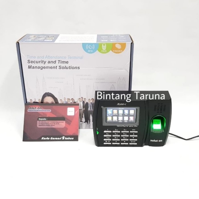 Jual Mesin Absensi Sidikjari Solution X100C Mesin Absen Solution X100-C