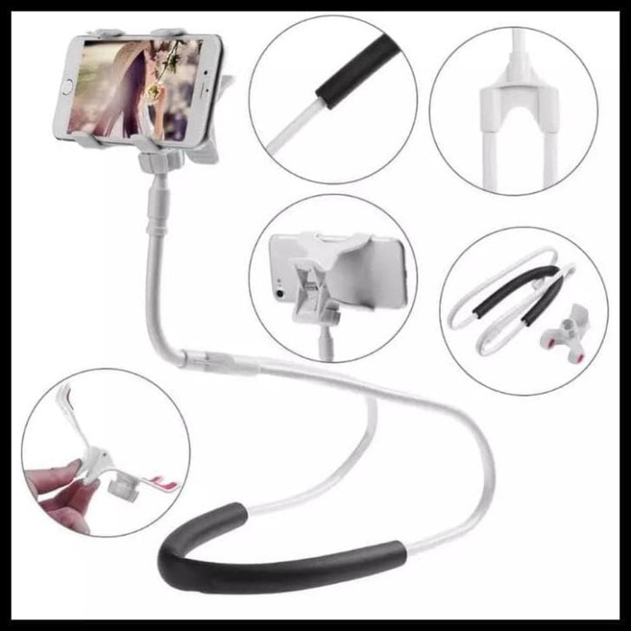 BIG SALE Lazy neck cell phone stan mount necklace / holder HP leher