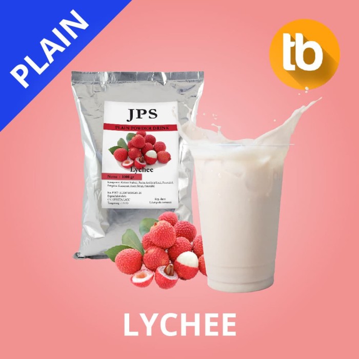 JPS Bubuk Lychee Plain (Bubuk minuman dan makanan)