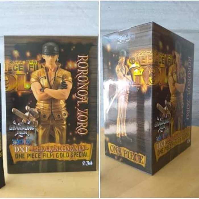 Banpresto One Piece Figurine DXF Grandline Men Zoro Film Gold