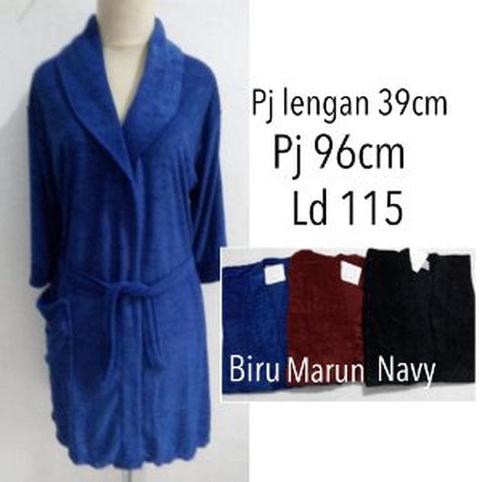 handuk kimono mandi dewasa warna polos grab it fast