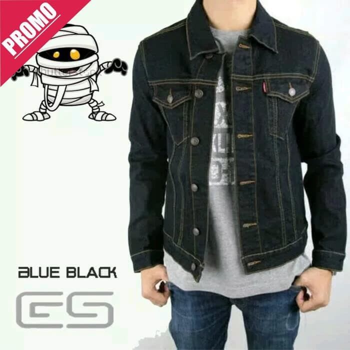 PROMO JAKET JEANS LEVIS PRIA BIOBLITZ KEREN PREMIUM ( BIRU TELOR ASIN