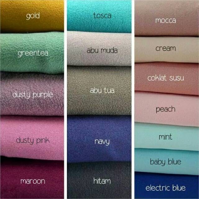  Paling  Keren Warna  Pashmina  Diamond Crepe Tricia Goes Around