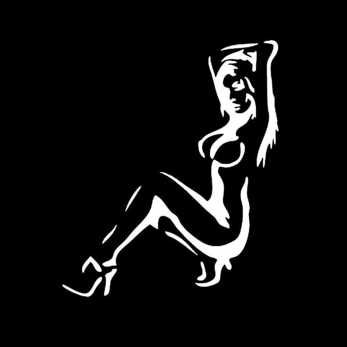 Jual Orginal Blue2 Stiker Decal Motif Perempuan Sexy Untuk Dekor Kota Medan...