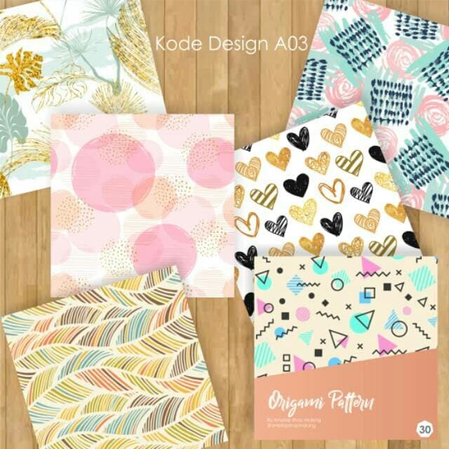 Jual Kertas Craft Lipat Origami Motif Unik Crafting Kota Malang