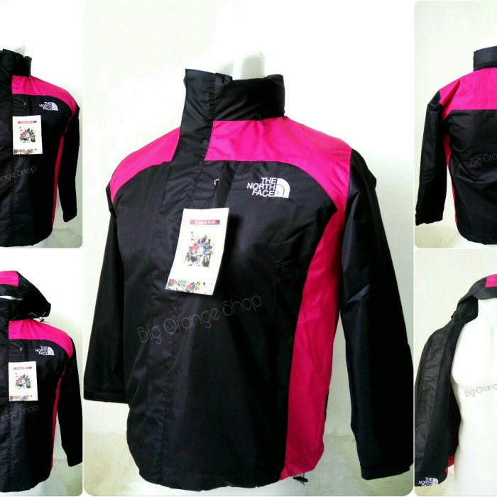 the north face black and pink jacket