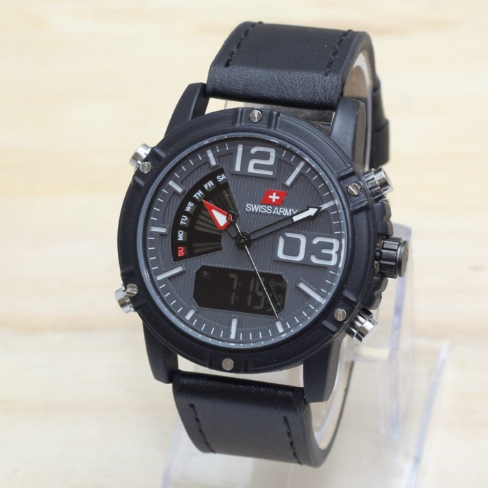 Jam Tangan Pria Swiss Army Dual Time SADT-08