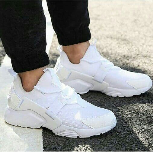 white nike air huarache city low