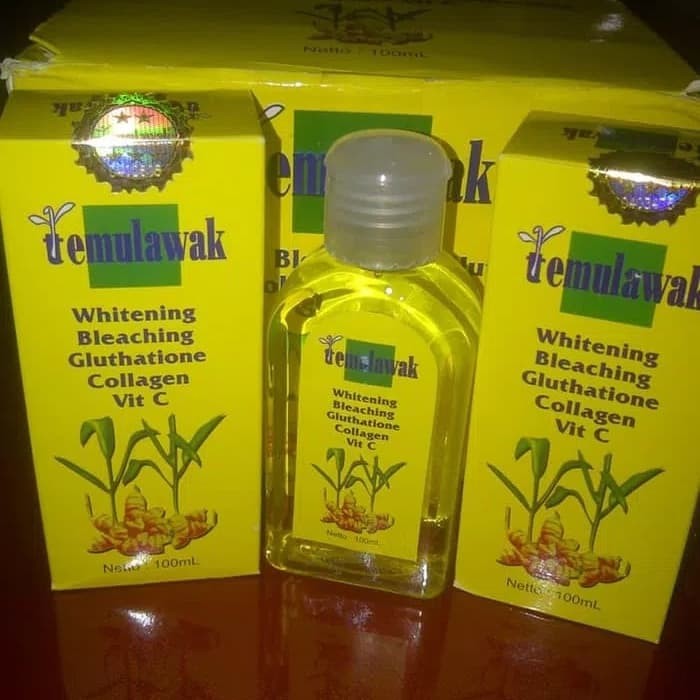 TONER TEMULAWAK HOLO EMAS BESAR BOTOL KUNING ORIGINAL 100 ML