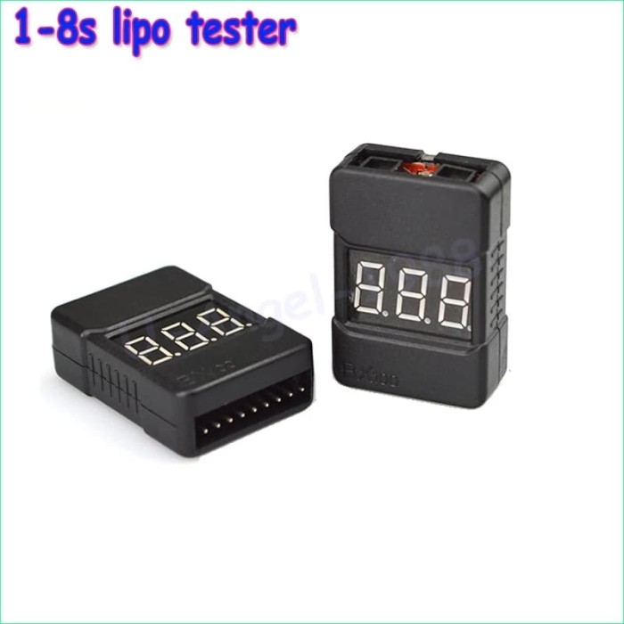 BX100 1-8S Lipo Battery Voltage Tester Voltage Buzzer Alarm Remote Control Parts