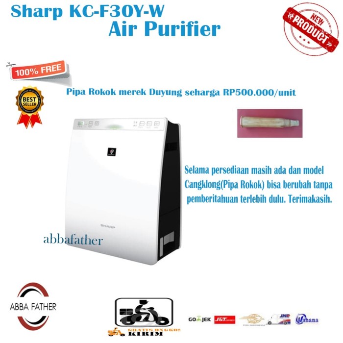 Sharp KC-F30Y-W Air Purifier with Humidifying Series -Putih