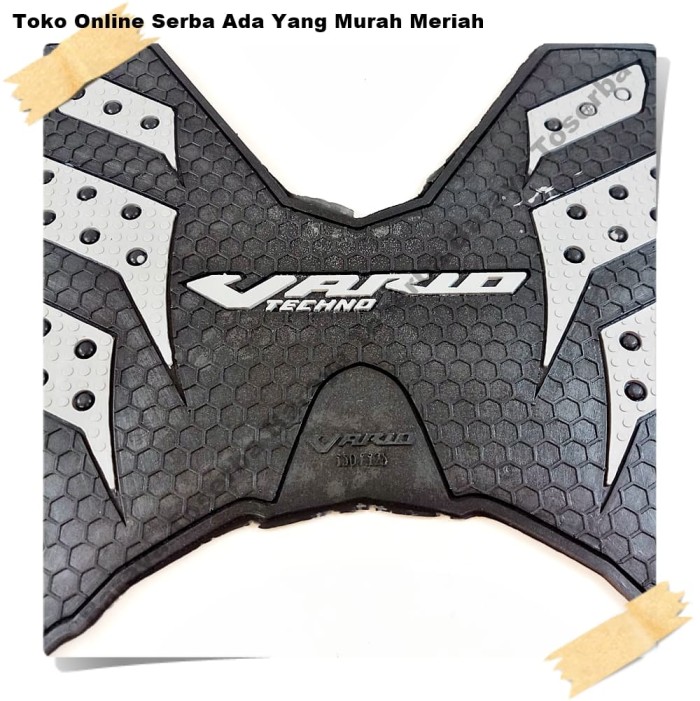 Karpet Vario Techno 2018 Karet Hitam Abu Pijakan Cover Motor