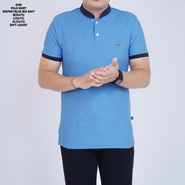 Harga Predz Id Kaos Polo Kerah Shanghai Pria Polo Shirt Distro Sea Blue Si Harga Rp