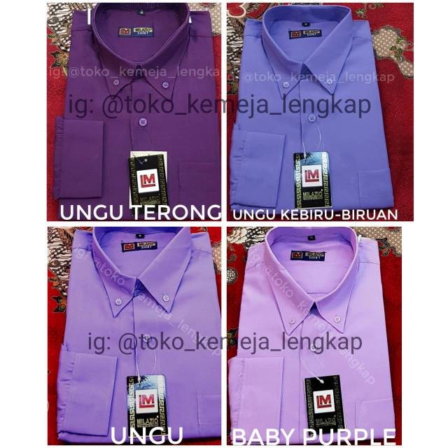 Jual Kemeja Pria Warna Ungu Tua Ungu Terong Ungu Muda Ungu Pastel Kota Bandung Garmen Co Id Tokopedia