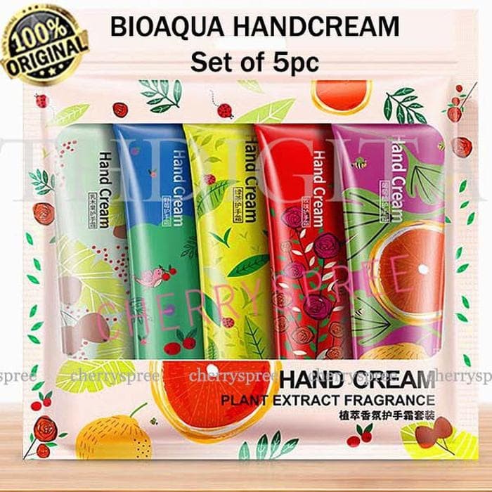 BIOAQUA Hand Cream Lotion Tangan Paket Isi 5pcs Melembutkan Harum