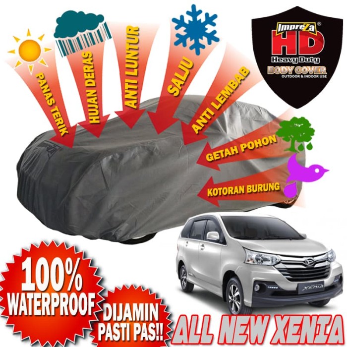 Foto Produk IMPREZA HD All New Avanza Xenia - Cover Mobil WATERPROOF TOTAL -4LAPIS - Abu-abu Muda dari Cover 93