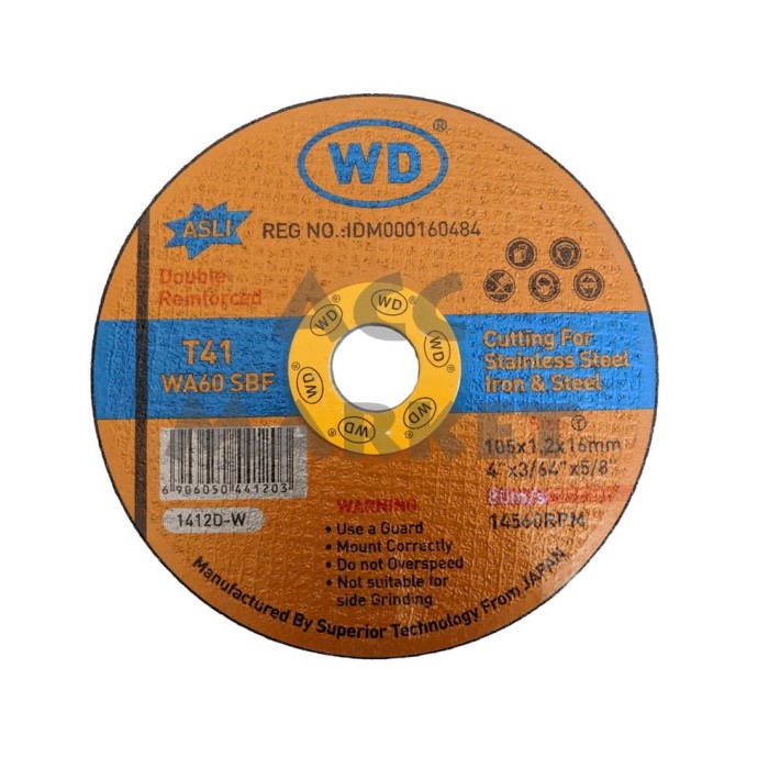 Jual Mata Batu Gerinda Potong Cutting WD 4 Inch x 1.2 Mm Gurinda - Kab ...