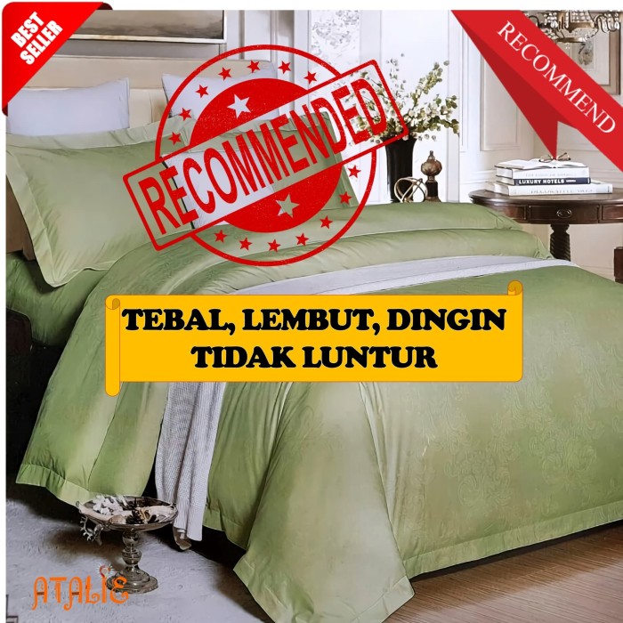 Update Harga Bed Cover Set Serat Bambu 180x200 King Koil Super Bed Cover Set Serat Bambu 180x200 King Koil Super Premium Bisa Custom