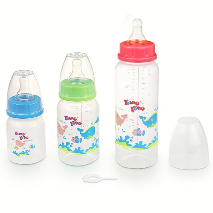 YOUNG YOUNG Botol Susu IL-802-B Baby Bottle 250ML BPA Free - Biru