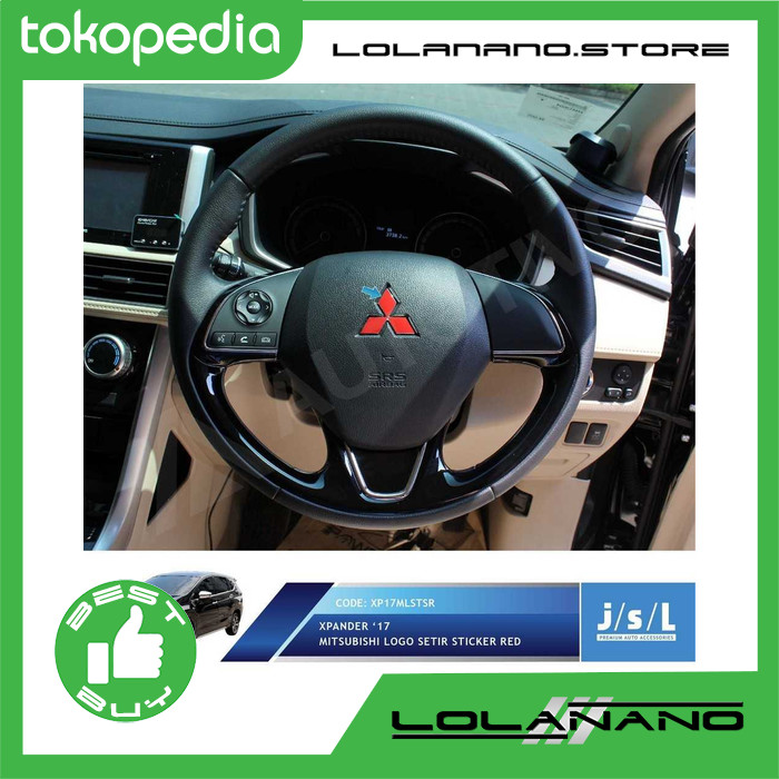 Stiker Logo Setir Xpander Merah Tahan Air JSL Oracal
