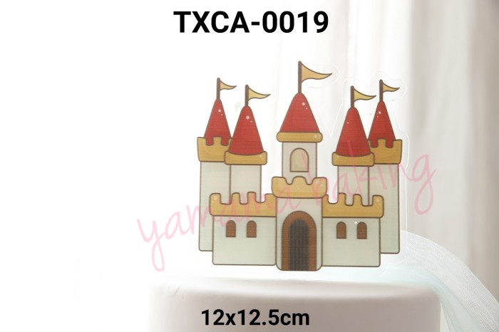Jual Txca 0019 Cake Topper Acrylic Akrilik Istana Castle Disney