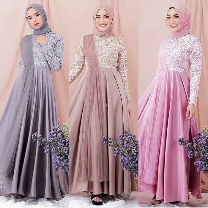 Dress brukat hijab online