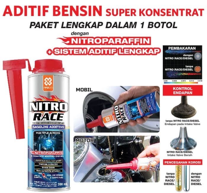 Jual PRIMO NITRO RACE Aditif Bensin Octane Oktan booster octan 300 ml Kota Surabaya ULTRA