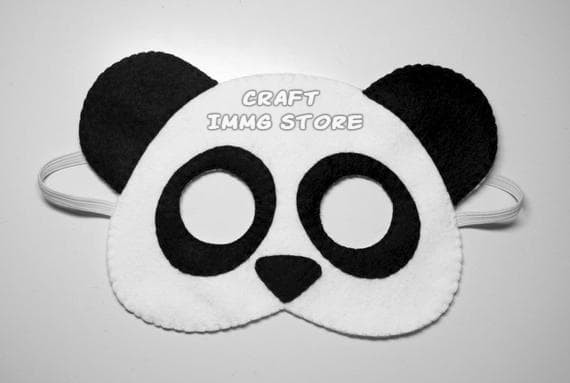 Jual Topeng Flanel Kostum Hewan Panda Beruang Pesta Ulang Tahun
