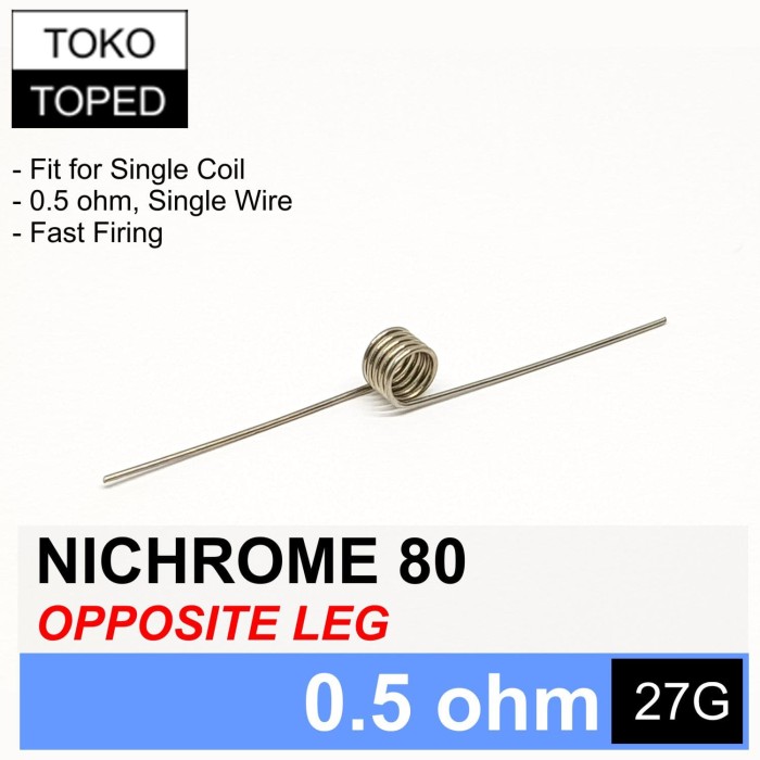 Single coil 0.5 ohm