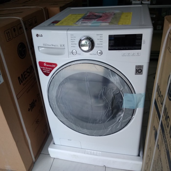 mesin cuci LG Front loading 14 kg F1014NTGW